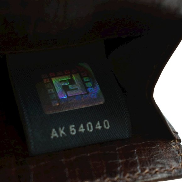 FENDI "Zucchino": Brown "FF" Logo Medium Wallet 1019 - Picture 8 of 10